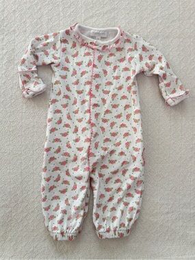 Magnolia Baby Floral Pink and White Pima Cotton Converter Gown